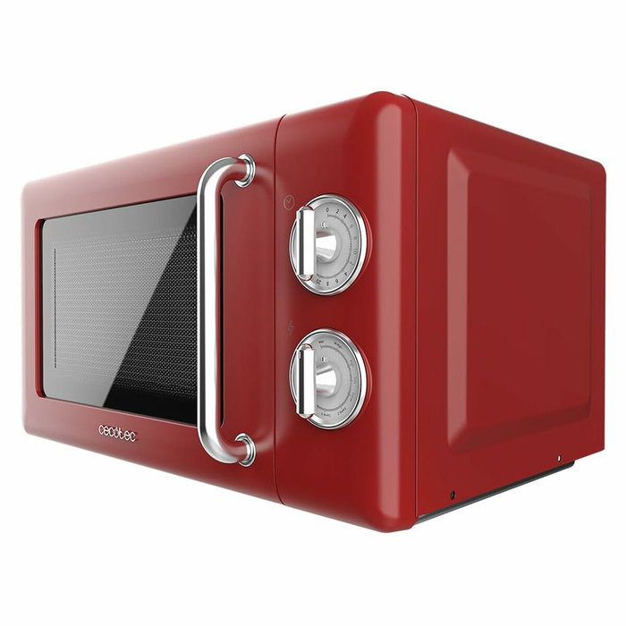 Cecotec 01710 Microondas con Grill 20 L 700 W Rojo Acero Inoxidable