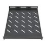 Extralink Estantería 1U 350mm Negro para Armarios de 600mm de Profundidad