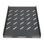 Extralink Estantería 1U 350mm Negro para Armarios de 600mm de Profundidad