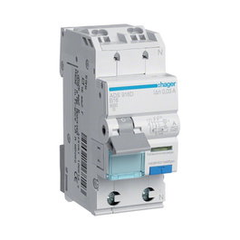 Hager Fi-LS 1P+N 6kA B-16A 30mA ADS916D Typ A QuickConnect