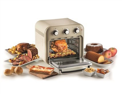 Ariete Vintage Horno y Freidora de Aire 16L Beige