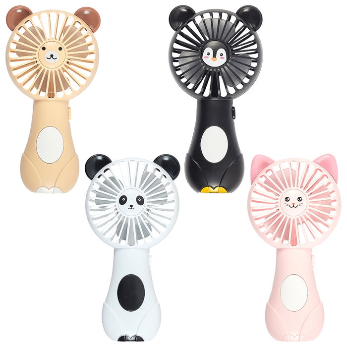 The Concept Factory Ventilador Kawaii Animal Pilas (Oso, Pingüino, Gato, Panda) 2xAA No Incluidas