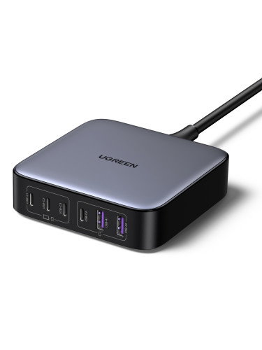 UGREEN Nexode Cargador de Escritorio 200W 2USB-A+4USB-C Negro, Gris
