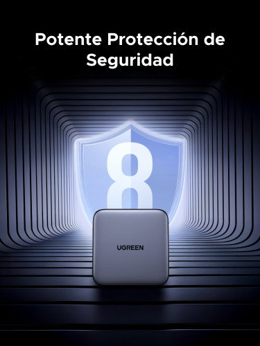 UGREEN Nexode Cargador de Escritorio 200W 2USB-A+4USB-C Negro, Gris