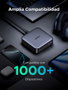 UGREEN Nexode Cargador de Escritorio 200W 2USB-A+4USB-C Negro, Gris