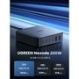 UGREEN Nexode Cargador de Escritorio 200W 2USB-A+4USB-C Negro, Gris