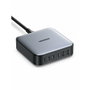UGREEN Nexode Cargador de Escritorio 200W 2USB-A+4USB-C Negro, Gris