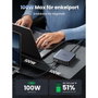 UGREEN Nexode Cargador de Escritorio 200W 2USB-A+4USB-C Negro, Gris