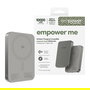 PanzerGlass Empower Bank Cargador Portátil 10000mAh con Carga Inalámbrica 15W y Rápida 20W, USB-C, Color Titanio, Aluminio Reciclado, 70 x 102 x 14.3 mm