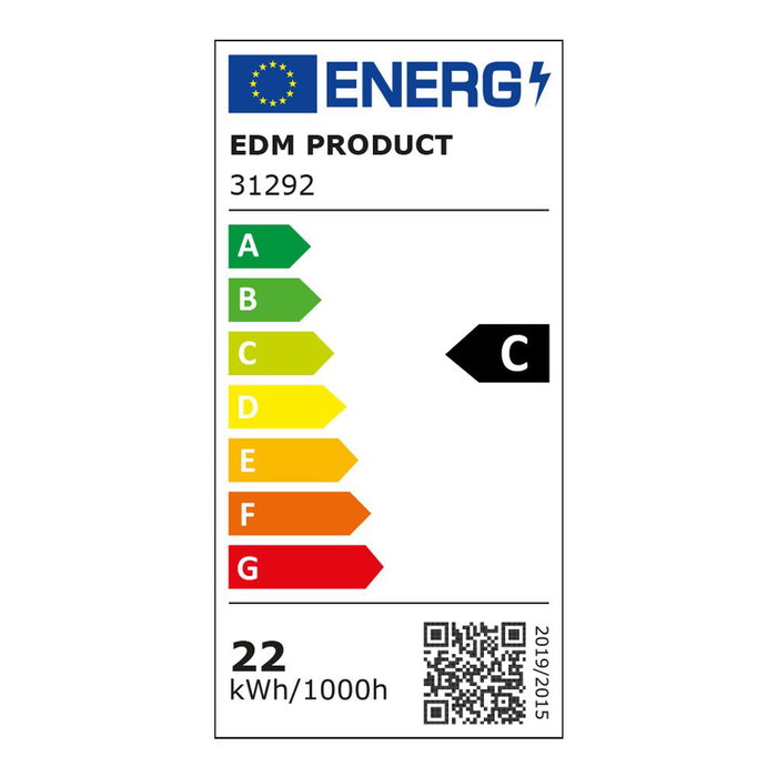 Edm Tubo LED T8 22W 3540 lm 6500K Luz Fría (Eq.58W) Ø2,6 x 150 cm