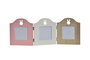 DKD Home Decor Marco Multifoto 1 x 15 x 40 cm Madera Plástico Conejo Kids (4 Unidades)