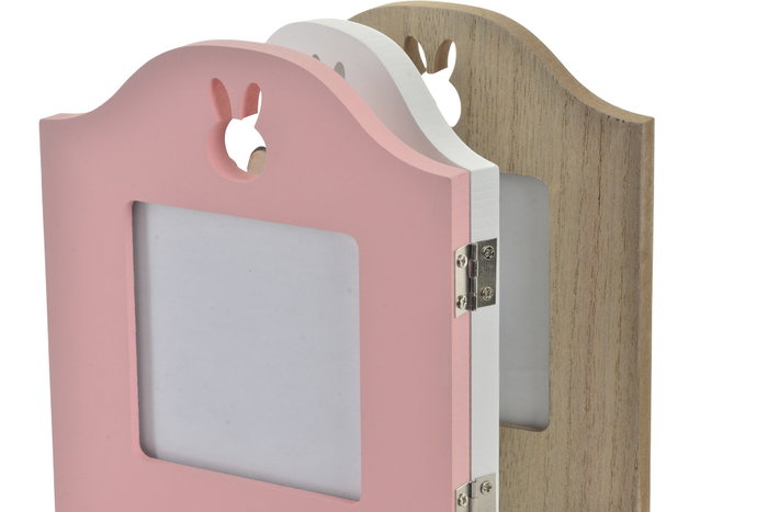 DKD Home Decor Marco Multifoto de Madera y Plástico con Diseño de Conejo