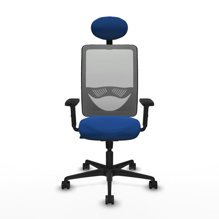 PIQUERAS Y CRESPO Silla de oficina Zulema Azul y Gris