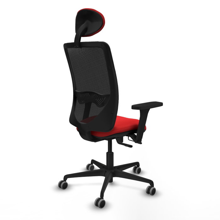 PIQUERAS Y CRESPO Silla de oficina Zulema con mecanismo Sincro/Traslack, Rojo y Negro PIQUERAS Y CRESPO Silla de oficina Zulema con mecanismo Sincro/Traslack, Rojo y Negro