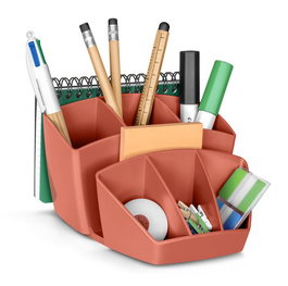 Organizador Sobremesa Cep 580Tn Terra Nova 8 Compartimentos Terra Cotta