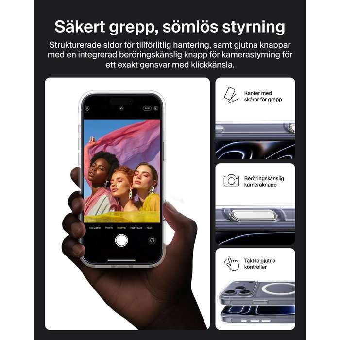 Belkin SheerForce funda para Apple iPhone 17 Pro Max, 17,5 cm (6.9 pulgadas), Transparente