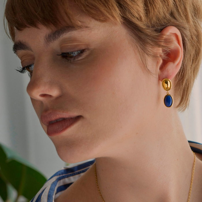 Pendientes Mujer One Jewels OJSE03D Dorado Azul