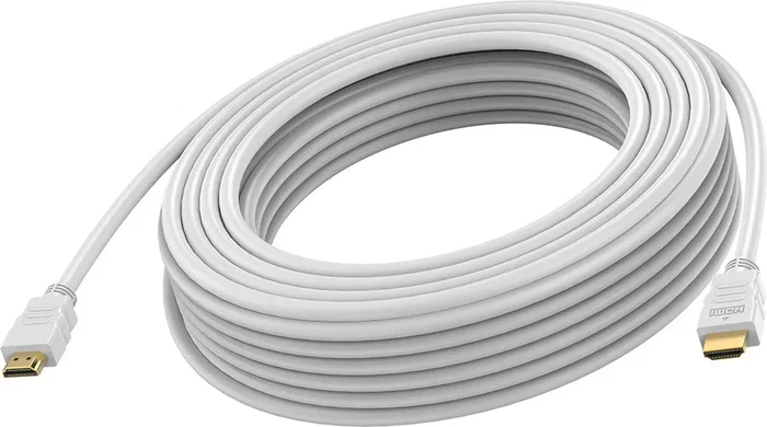Vision TC 15MHDMI8K Cable HDMI 15 m 8K 60 Hz HDMI 2.1 48 Gbps, Conectores Chapados en Oro, Blindaje Doble, Blanco, HDMI (M) a HDMI (M)