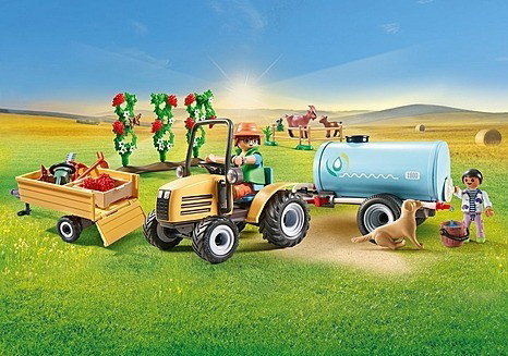 PLAYMOBIL Tractor con tráiler y cisterna Country 71442 PLAYMOBIL Tractor con tráiler y cisterna Country 71442