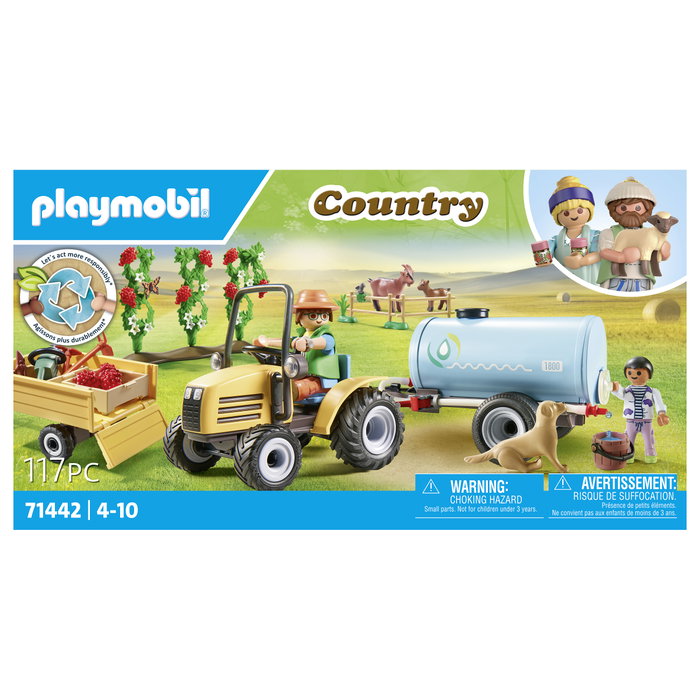 PLAYMOBIL Tractor con tráiler y cisterna Country 71442 PLAYMOBIL Tractor con tráiler y cisterna Country 71442