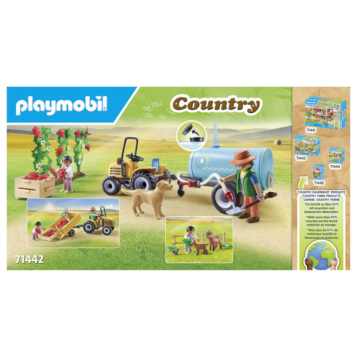 PLAYMOBIL Tractor con tráiler y cisterna Country 71442 PLAYMOBIL Tractor con tráiler y cisterna Country 71442