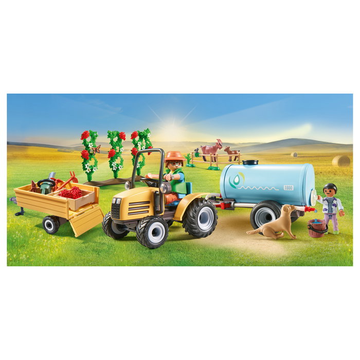 PLAYMOBIL Tractor con tráiler y cisterna Country 71442 PLAYMOBIL Tractor con tráiler y cisterna Country 71442