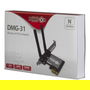 Inter-Tech DMG-31 Tarjeta WiFi Interna PCI Express, Wi-Fi 4 (802.11n), 300 Mbit/s, 2 Antenas de 3 dBi, para PC con Windows