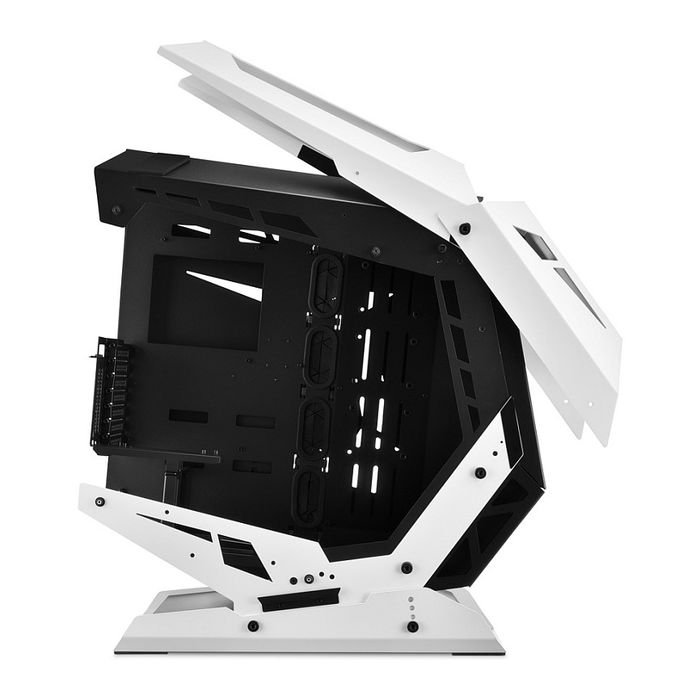 Sharkoon ELITE SHARK CA700 negro/blanco, con panel lateral de cristal templado