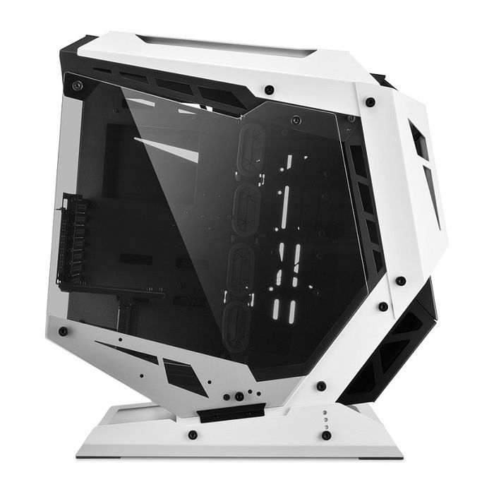 Sharkoon ELITE SHARK CA700 negro/blanco, con panel lateral de cristal templado