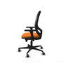 PIQUERAS Y CRESPO Silla de oficina Cilanco Naranja y Negro con Brazos 3D