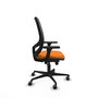 PIQUERAS Y CRESPO Silla de oficina Cilanco Naranja y Negro con Brazos 3D