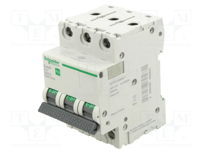 SCHNEIDER ELECTRIC Interruptor magnetotérmico Easy9 Pro 10A 3 polos 6kA SCHNEIDER ELECTRIC Interruptor magnetotérmico Easy9 Pro 10A 3 polos 6kA