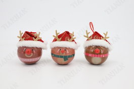 DKD Home Decor Bola de Decoración LED Papá Noel Surtida