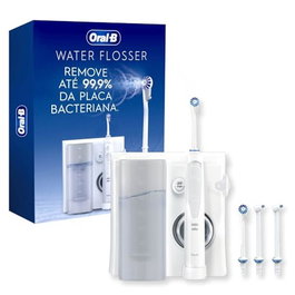 Braun Irrigador Oral-B Water Flosser WH con Tecnología Oxyjet, 3 Modos y 3 Tipos de Chorro, Ideal para Ortodoncia e Implantes, Inalámbrico y Portátil