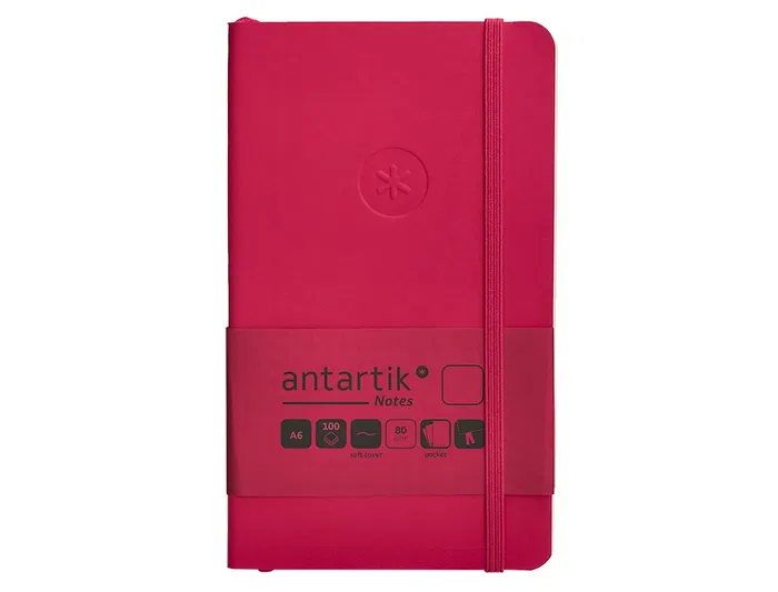 Antartik Cuaderno A6 Tapa Blanda Hojas Lisas Burdeos 100 Hojas 80gr Fsc