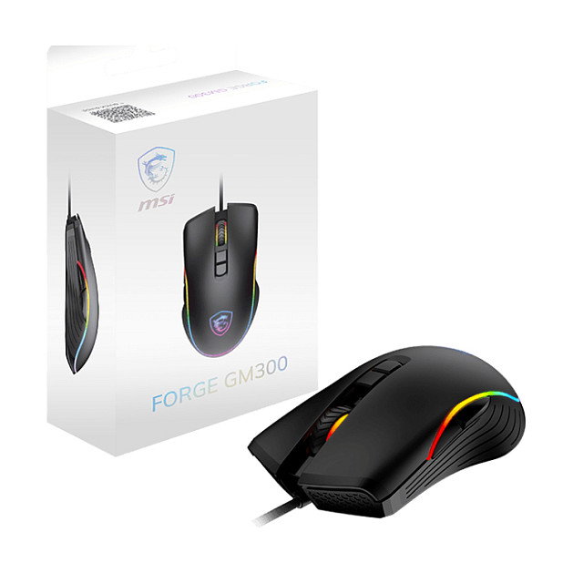 MSI Forge GM300 Ratón Gaming Ambidextro 7200 DPI Negro MSI Forge GM300 Ratón Gaming Ambidextro 7200 DPI Negro