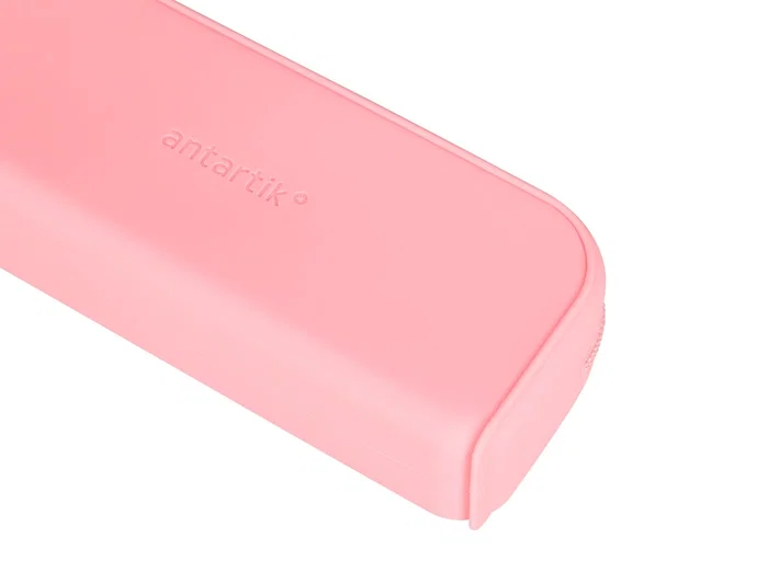 Antartik Estuche portatodo Prisma silicona soft rectangular 185x50x75 mm Rosa chicle