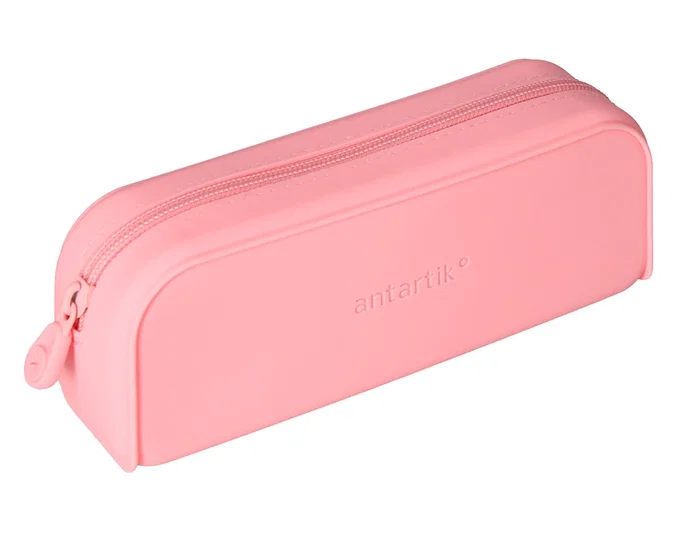 Antartik Estuche portatodo Prisma silicona soft rectangular 185x50x75 mm Rosa chicle