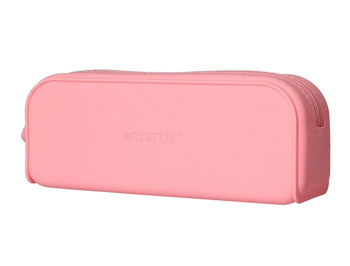 Antartik Estuche portatodo Prisma silicona soft rectangular 185x50x75 mm Rosa chicle