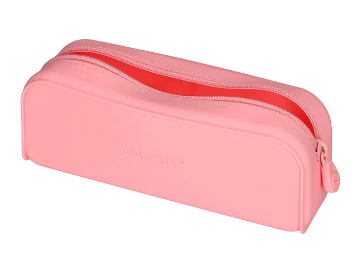 Antartik Estuche portatodo Prisma silicona soft rectangular 185x50x75 mm Rosa chicle