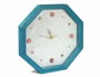 Innspiro Reloj de madera de pino macizo octogonal con cristal