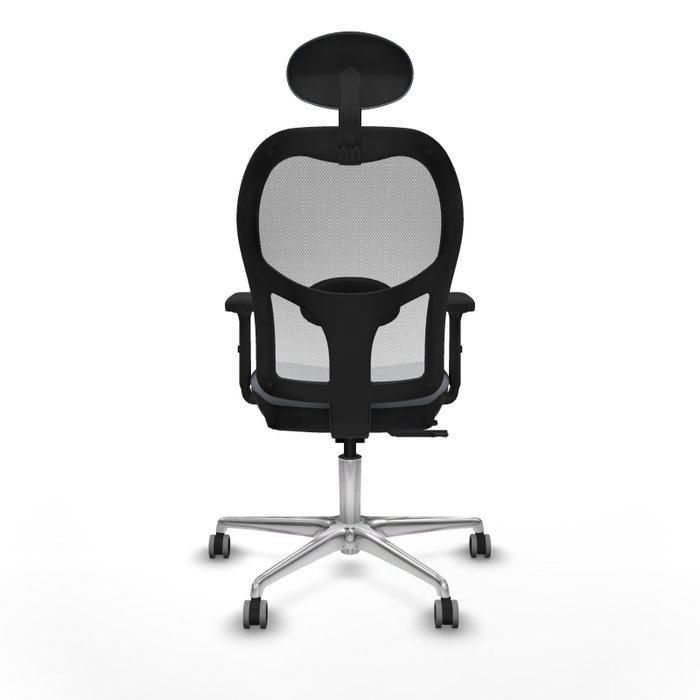 PIQUERAS Y CRESPO Silla de oficina Jorquera Gris y Blanca con mecanismo Sincro/Traslack