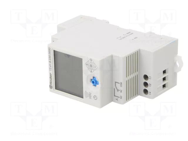 FINDER Programador de tiempo digital con NFC, 110-230V AC, SPDT