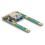 DeLOCK 80039 Mini PCIe I/O con 1 x USB 2.0 Tipo-A hembra, Verde
