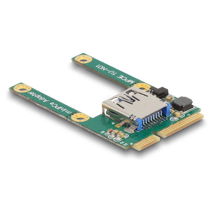 DeLOCK 80039 Mini PCIe I/O con 1 x USB 2.0 Tipo-A hembra, Verde DeLOCK 80039 Mini PCIe I/O con 1 x USB 2.0 Tipo-A hembra, Verde