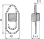PIZZATO ELETTRICA Muelle con orejeta de tensado de cuerda FC/FD/FL/FP