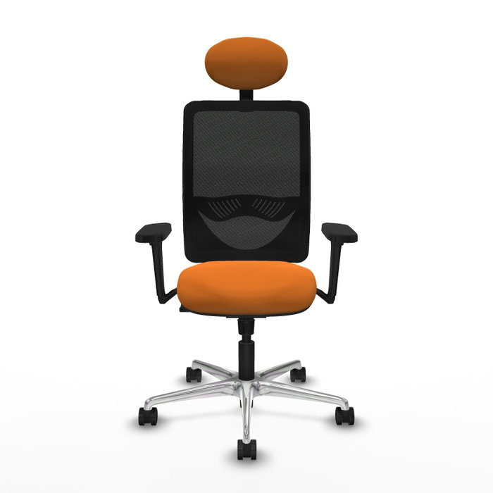 PIQUERAS Y CRESPO Silla de oficina Zulema Naranja y Negro