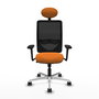 PIQUERAS Y CRESPO Silla de oficina Zulema Naranja y Negro