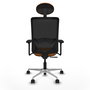PIQUERAS Y CRESPO Silla de oficina Zulema Naranja y Negro