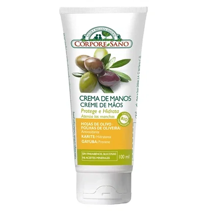 CORPORE SANO Crema de Manos con Olivo, Karité y Gayuba